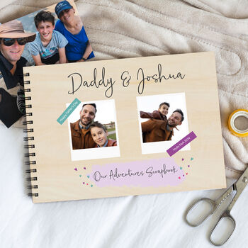 Personalised Double Photo Colourful Scrapbook, 2 of 4