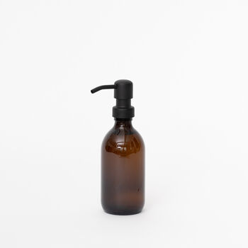 Refillable Amber Glass Soap Dispenser 300ml, 2 of 5