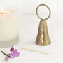 Cow Bell Style Brass Candle Snuffer, thumbnail 1 of 9