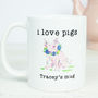 Personalised I Love Pigs Gift Mug, thumbnail 4 of 4