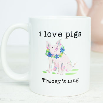 Personalised I Love Pigs Gift Mug, 4 of 4