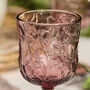 Set Of Four Lucena Amethyst Wine Goblets, thumbnail 4 of 9