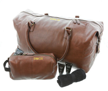 Personalised Weekend Holdall With Shoulder Strap, 6 of 10