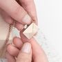 Personalised Secret Message Gold Envelope Necklace, thumbnail 4 of 12