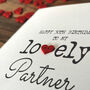 Personalised 30th Birthday Card For Special Partner, Handmade Card, thumbnail 4 of 4