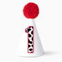 Custom Age Or Letter Cow Print Party Hat, thumbnail 1 of 5