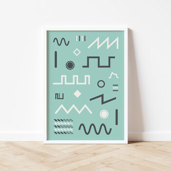 Synthesizer Waveform Print | Synth Music Poster, 6 of 12