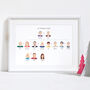 Hand Painted Personalised Family Tree Illustration, thumbnail 1 of 2