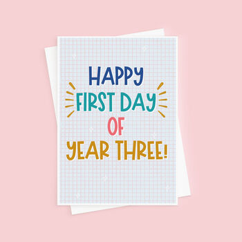 Happy First Day Back At School Card For Kids, 5 of 7