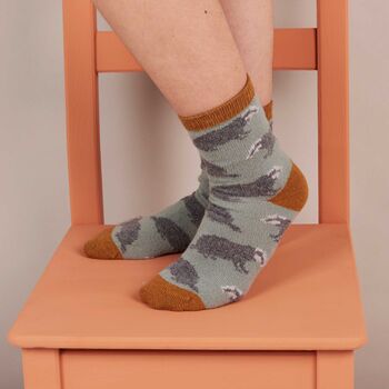 Soft Lambswool Ankle Socks For Women, 7 of 12
