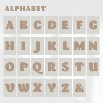 Initial Letter Print In Scandi Neutrals For Kids Room, 10 of 12
