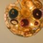 Mid Century Modern Agate Globe Chandelier, thumbnail 2 of 5
