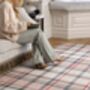 Hug Rug Eco Washable Isla Plaid Pink, thumbnail 5 of 5