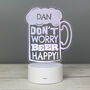 Personalised 'Beer Happy' LED Colour Changing Light, thumbnail 10 of 12