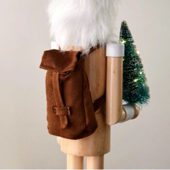 Luxury Handmade Pre Lit Wooden Nutcracker, 50cm, 5 of 5