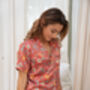 Red Short Satin Pyjama Set, thumbnail 4 of 6