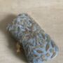 Handcrafted Raw Silk Rectangular Blue Clutch, thumbnail 3 of 10