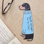 Dachshund Dog Bookmark Personalised Option, thumbnail 1 of 11