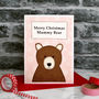 'Mummy Bear' Personalised Christmas Card, thumbnail 1 of 3