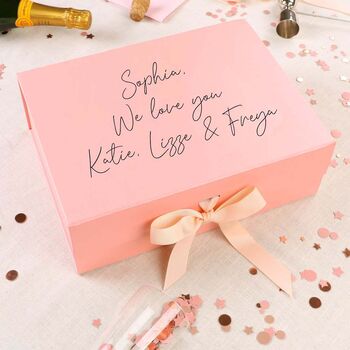 Personalised Luxury A4 Blush Pink Gift Box, 4 of 8