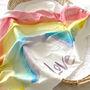 Love Rainbow Organic Swaddle Blanket, thumbnail 3 of 7