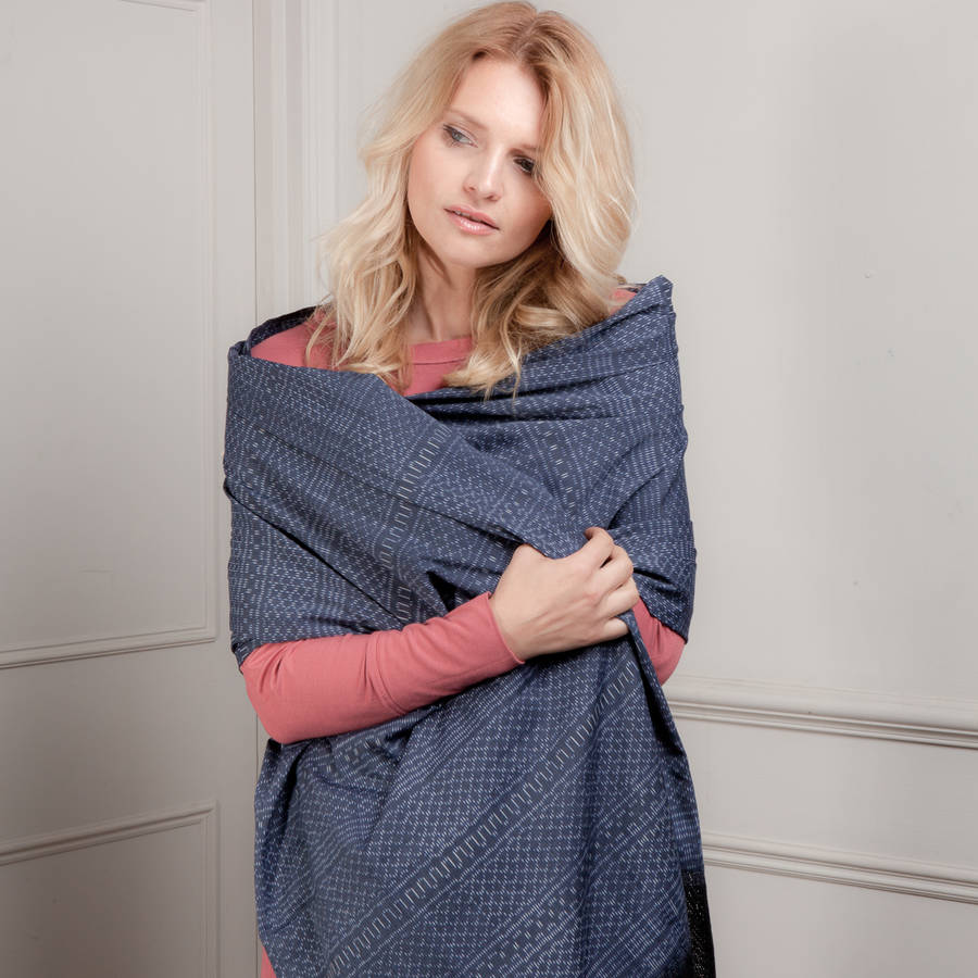 Large Mexican Rebozo Pashmina By Chilpa Notonthehighstreet