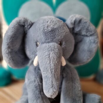 100% Recycled Large Soft Toy Elephant, 2 of 2