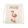 Personalised Flamingo Nursery Bag, thumbnail 7 of 12