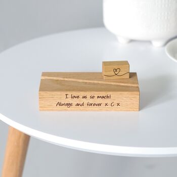 Personalised Photo Print With Engraved Wooden Holder, 3 of 12