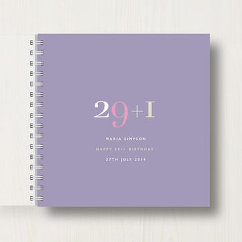 Personalised 30th Birthday Memory Book/Album, 10 of 12