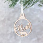 Personalised Bear Name Bauble Decoration, thumbnail 1 of 4