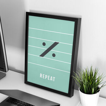 Repeat Note Print | Music Theory Poster, 7 of 10