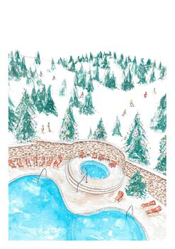 Ski Resort Art Print, 3 of 3