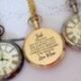 Solid Brass Pocket Watch With Wooden Gift Box, thumbnail 1 of 6