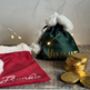 Personalised Small Velvet Christmas Santa Sack, thumbnail 3 of 3