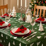 Christmas Green Tree Tablecloth 132x178cm Festive Holiday Decor Wipe Clean, thumbnail 1 of 4