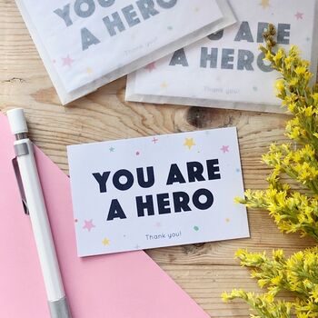 You Are A Hero Mini Pocket Cards Pack, 2 of 4