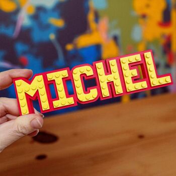 Personalised Brick Compatible Namesign, 2 of 9