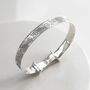 Sterling Silver Baby Christening Bangle, thumbnail 8 of 9