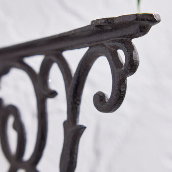 Ornate Black Scrolled Hanging Bracket, 3 of 5