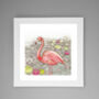 'Flamingo And Lilies' Print, thumbnail 2 of 3