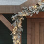 Pre Lit Outdoor Snowy Christmas Garland, thumbnail 4 of 8