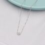 Sterling Silver Single Bead Collar Necklace, thumbnail 1 of 12