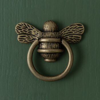 Antique Brass Bumble Bee Ring Pull, 3 of 3
