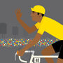 Personalised Tour De France Print, Yellow Jersey, thumbnail 4 of 8