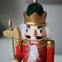 Pair Of Jolly Traditional Christmas Nutcrackers, thumbnail 8 of 10