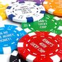 Personalised Poker Chip Custom Text Casino Gift Colours, thumbnail 4 of 6