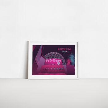 Privilege Nightclub Ibiza Travel Poster Art Print, 4 of 8