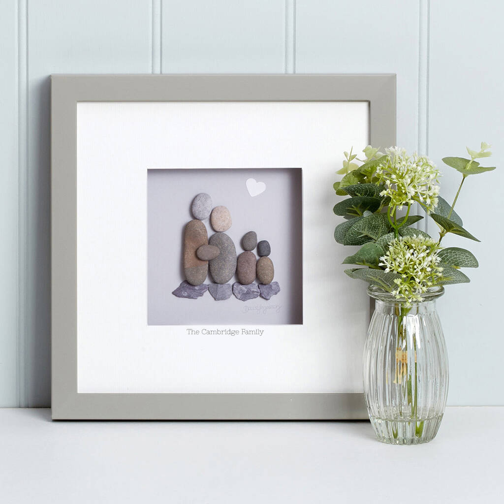 Personalised Family Pebble Picture, 1 of 3