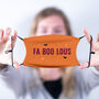 'Fa Boo Lous' Halloween Face Mask With Filters, thumbnail 1 of 2